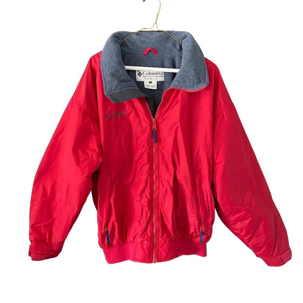 Columbia Sportswear Men's Falmouth Red Insulated Ski Jacket Fleece Lined L